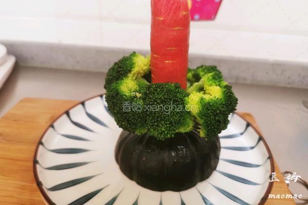 西兰花圣诞树的做法图解7