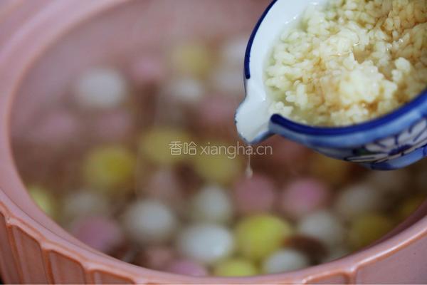 蛋花酒酿汤圆的做法图解7