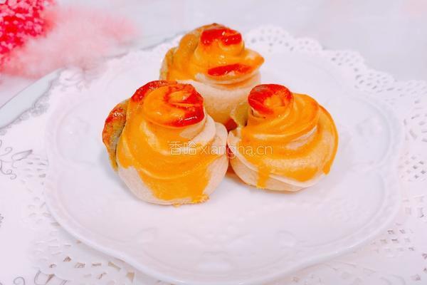 抹茶玫瑰花包的做法图解12