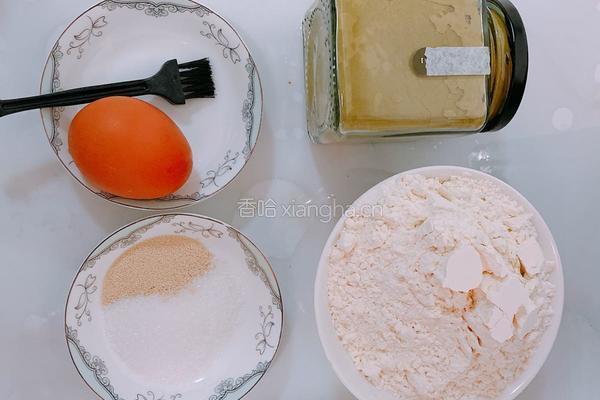 抹茶玫瑰花包的做法图解1