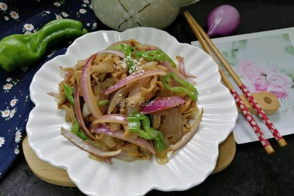 洋葱炒鸡肠的做法图解8