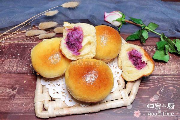 紫薯大米夹心面包的做法图解21
