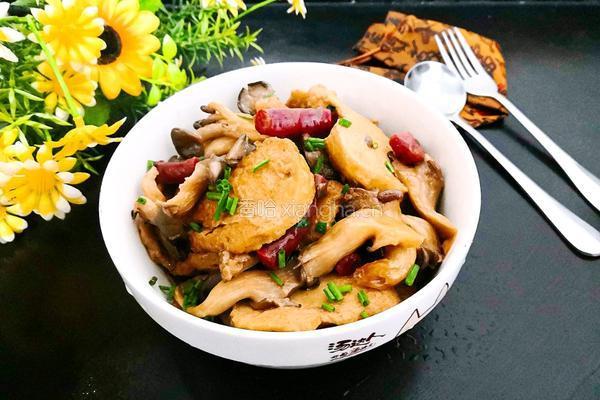 腊味菌菇素鸡的做法图解19