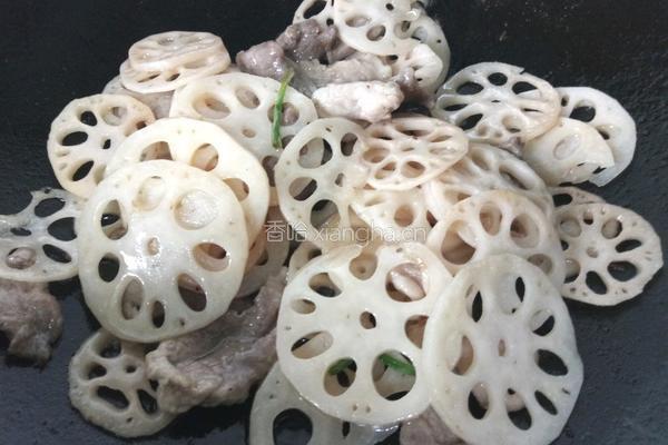 莲藕炒肉片的做法图解7