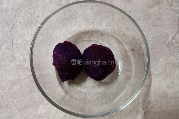 开口紫薯酥的做法图解2