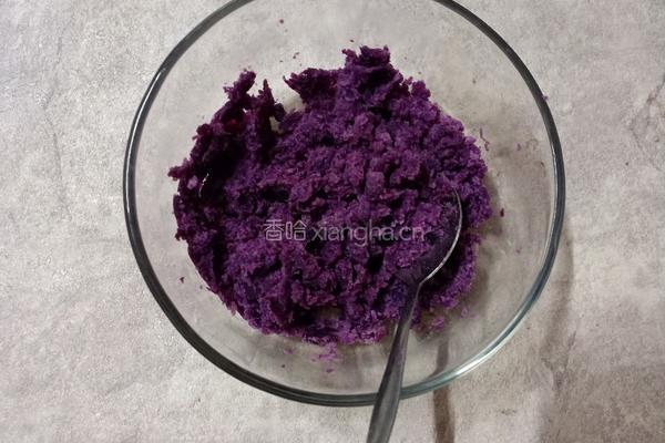 芝麻紫薯球的做法图解3