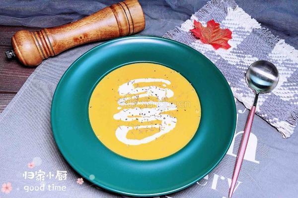 奶油南瓜小米浓汤的做法图解19