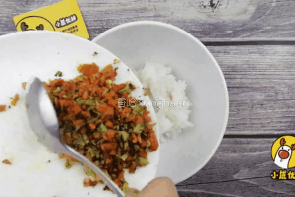 12个月宝贝生鲜，杂蔬鹅肝小饭团【小鹿优鲜】的做法图解8