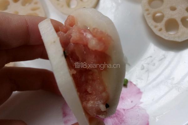 藕夹肉的做法图解2