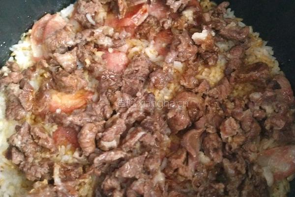 腊味牛肉焖饭(三人份）的做法图解5