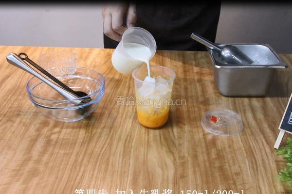芒果脏脏茶的做法图解3
