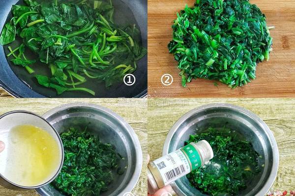 菠菜蒸鸡蛋 冬日营养菜的做法图解1