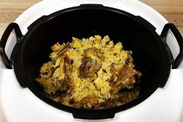 杏鲍菇排骨焖饭的做法图解10