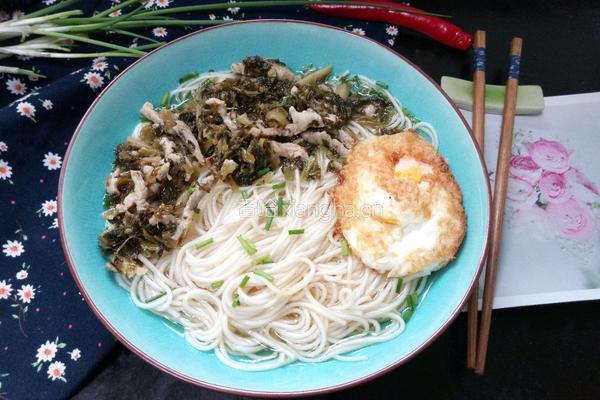 雪菜肉丝面的做法图解8
