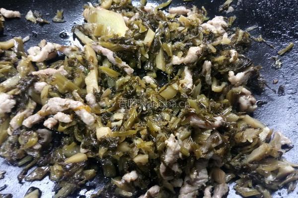 雪菜肉丝面的做法图解4