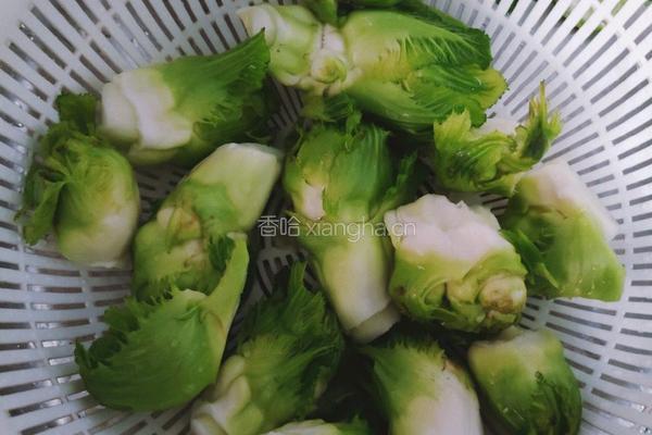 私房炒儿菜的做法图解1