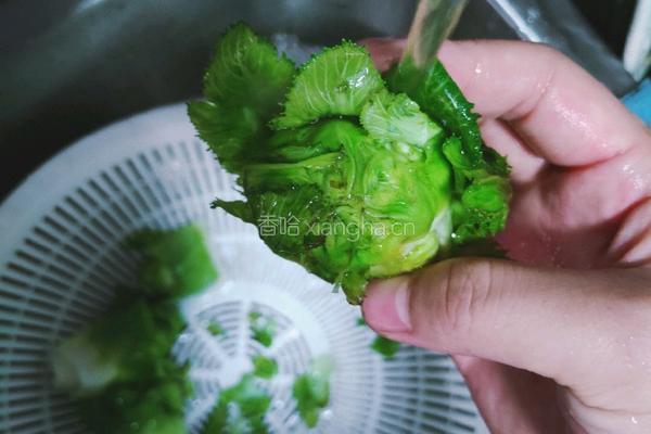 私房炒儿菜的做法图解2