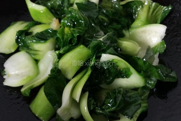 青菜炒香菇的做法图解3