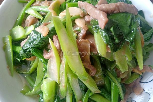 蚝油牛柳菜芯的做法图解9