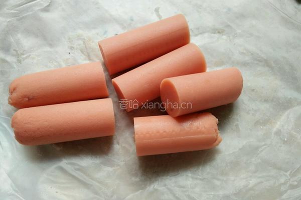 火腿肠手抓饼卷的做法图解3