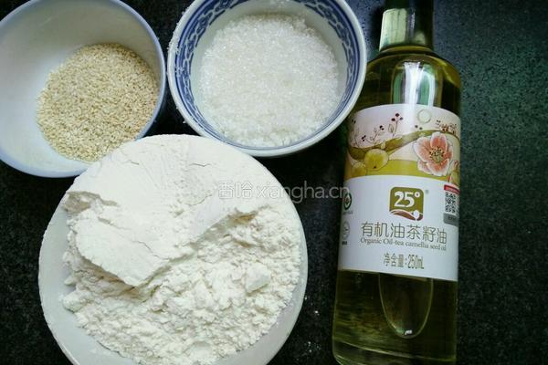 白芝麻面粉饼的做法图解1