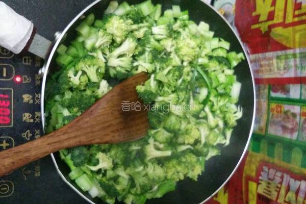 花椰菜炒肉的做法图解12