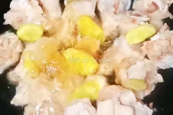 翅根烧毛豆米的做法图解9