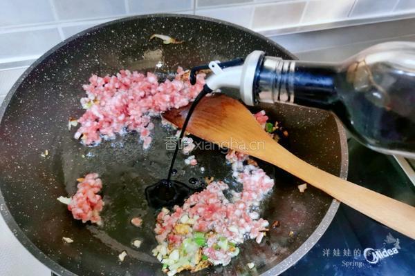 榄菜肉末四季豆的做法图解5