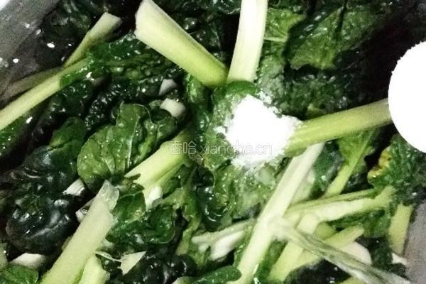 海米炒塔菜的做法图解4