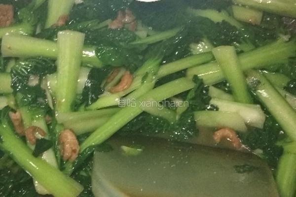 海米炒塔菜的做法图解10