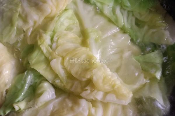 卷心菜素馅包子的做法图解5
