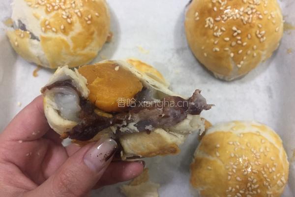 雪媚娘蛋黄酥的做法图解24
