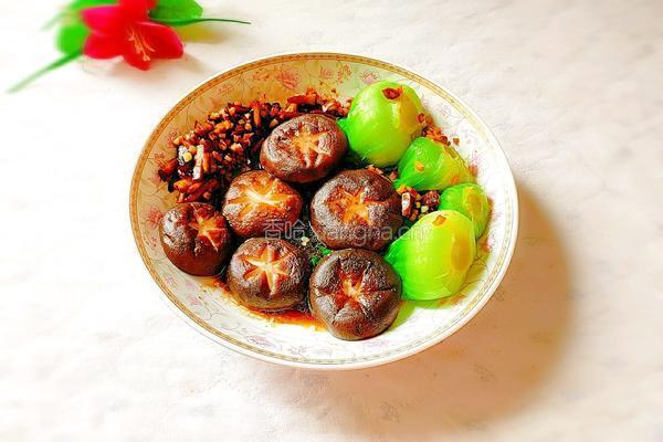 香菇油菜的做法图解1
