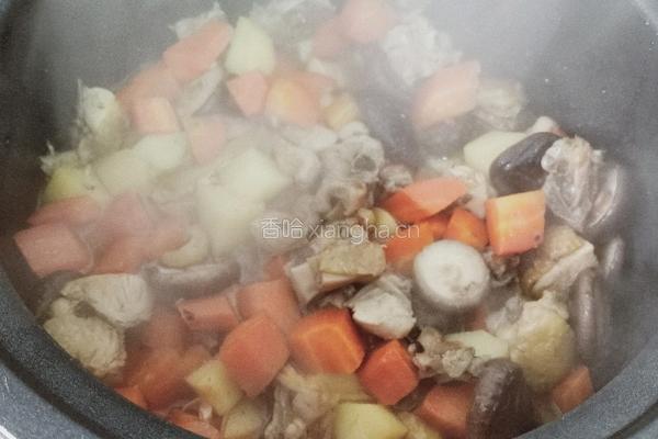 土鸡香菇焖饭的做法图解13