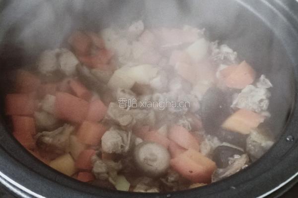 土鸡香菇焖饭的做法图解14