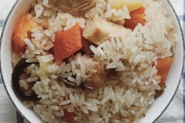 土鸡香菇焖饭的做法图解15