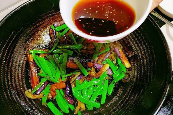 茄子豆角的做法图解14