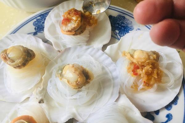 蒜蓉粉丝蒸扇贝的做法图解7