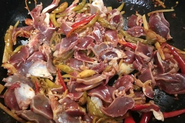 爆炒鸭肫的做法图解5