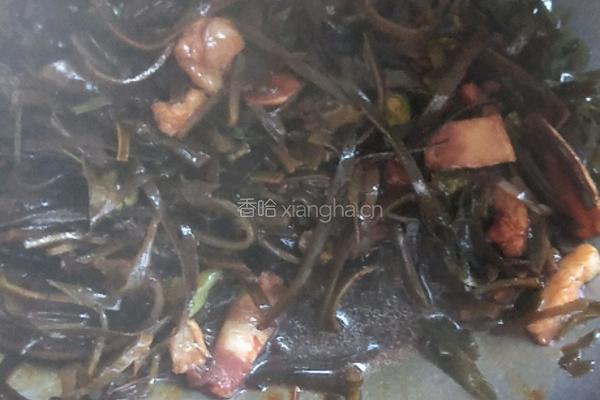海带豆角打卤面的做法图解4