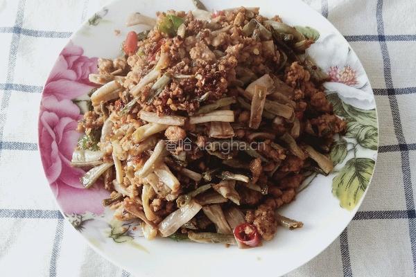 卜豆角炒肉末的做法图解11