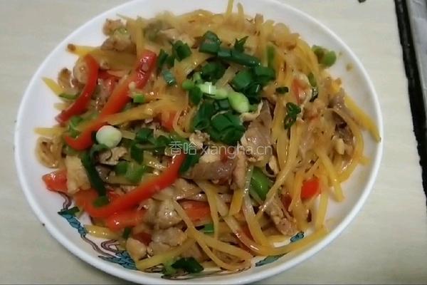土豆炒肉丝的做法图解9
