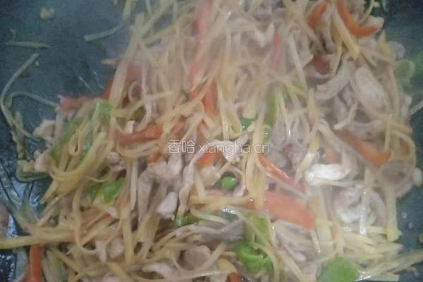 土豆炒肉丝的做法图解8