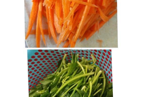 菠菜拌粉丝的做法图解3