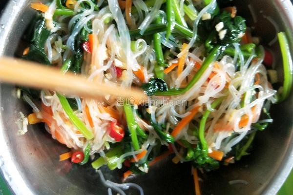 菠菜拌粉丝的做法图解14