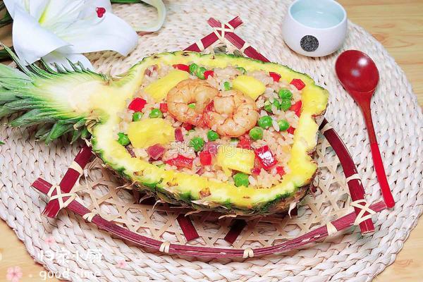 菠萝虾仁炒饭的做法图解16