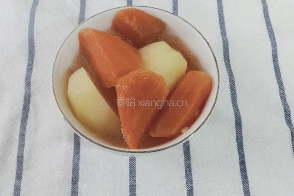 抗疫简餐胡萝卜土豆双蒸的做法图解7