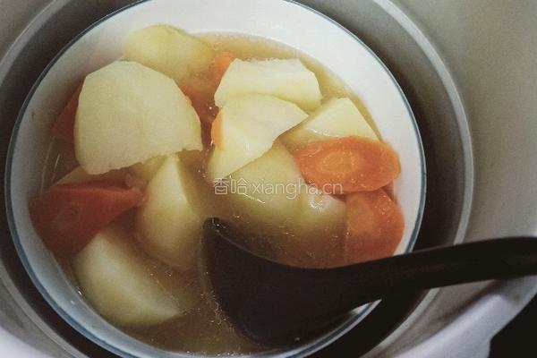 抗疫简餐胡萝卜土豆双蒸的做法图解6