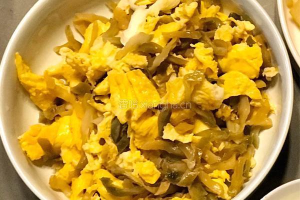 榨菜炒蛋的做法图解11