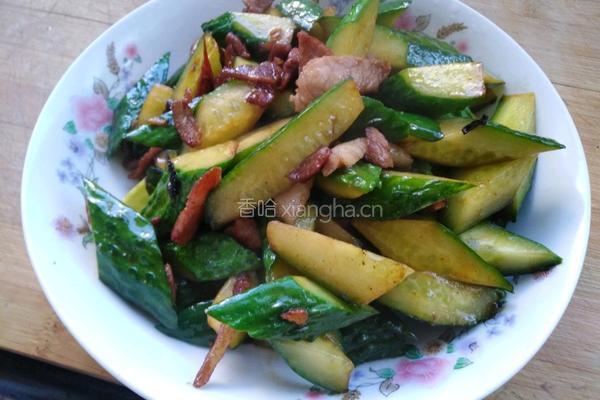 黄花炒肉的做法图解4